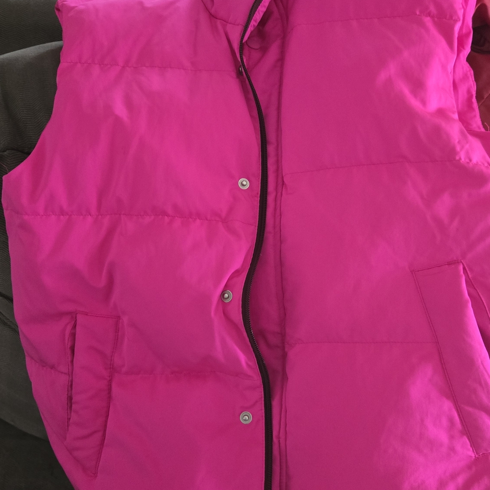 Women's Pink Puffer Vest